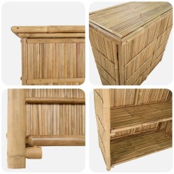 Table de bar extérieure Naturel 115 x 55 x 105 cm Bambou 647114647114