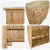 Table de bar extérieure Naturel 115 x 55 x 105 cm Bambou 647114647114