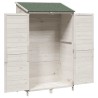 Abri de jardin Blanc 106 x 56 x 176,5 cm Bois de Sapin Massif 647118647118