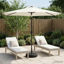 Parasol de jardin avec lumières LED et base 300 x 300 cm 647119647119