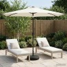 Parasol de jardin avec lumières LED et base 300 x 300 cm 647119647119