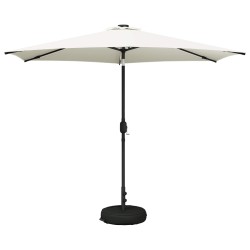 Parasol de jardin avec lumières LED et base 300 x 300 cm 647119647119