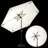 Parasol de jardin avec lumières LED et base 300 x 300 cm 647119647119