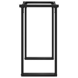 Pieds de table à manger cadre en O 80x40x73 cm acier 647120647120
