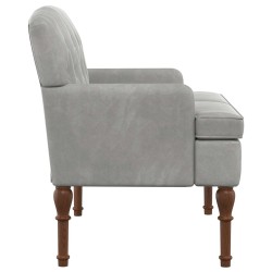 Canapé love seat avec capitonnage en boutons Gris clair Velours 647122647122