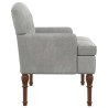 Canapé love seat avec capitonnage en boutons Gris clair Velours 647122647122