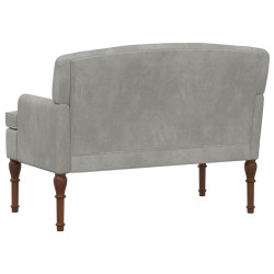 Canapé love seat avec capitonnage en boutons Gris clair Velours 647122647122