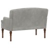 Canapé love seat avec capitonnage en boutons Gris clair Velours 647122647122
