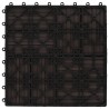 Carreau de terrasse 22 pcs Marron foncé 30 x 30 cm WPC 647125647125