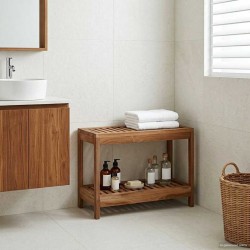 Table d'appoint de salle de bain Naturel 60 x 30 x 45 cm 647126647126