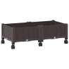 Jardinière avec Roues Marron 80 x 40 x 29 cm PP 647127647127