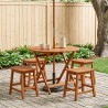 Table de jardin pliante Marron Ø 90 x 75 cm 647128647128