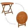 Table de jardin pliante Marron Ø 90 x 75 cm 647128647128
