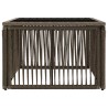 Table de Jardin Gris et Noir 55 x 55 x 37 cm Rattan PE et Verre 647141647141