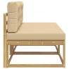 2 Pièce Sofa de milieu extérieur Polyester Blanc 647142647142