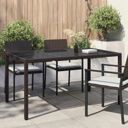 Table de Jardin Marron 150 x 90 x 75 cm polyrotin 647143647143