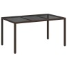 Table de Jardin Marron 150 x 90 x 75 cm polyrotin 647143647143