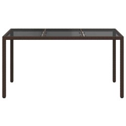 Table de Jardin Marron 150 x 90 x 75 cm polyrotin 647143647143