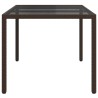 Table de Jardin Marron 150 x 90 x 75 cm polyrotin 647143647143
