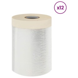 Drap d'aspiration avec ruban adhésif 12 pcs 55 x 3300 cm HDPE 647149647149