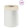 Drap d'aspiration avec ruban adhésif 12 pcs 55 x 3300 cm HDPE 647149647149