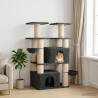 Arbre à chat avec poteaux à griffer en sisal 2 pc Gris foncé 647150647150