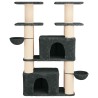 Arbre à chat avec poteaux à griffer en sisal 2 pc Gris foncé 647150647150