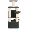 Arbre à chat avec poteaux à griffer en sisal 2 pc Gris foncé 647150647150
