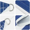 Voile d'ombre Bleu et Blanc 2 x 2 x 2 m 100 % polyester Oxford 647163647163