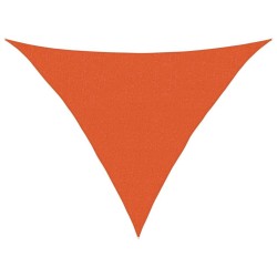Voile d'ombrage 160 g/m² triangulaire orange 2,5x2,5x3,5 m PEHD 647165647165