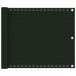 Écran de balcon Vert foncé 75x300 cm PEHD 647174647174