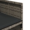 Ensemble à manger de jardin 9 pcs coussins gris résine tressée 647180647180