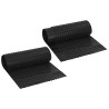 Feuille de drainage nervurée 2 pcs Noir 0,5 x 20 m HDPE 647183647183