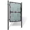Portail de clôture noir à une porte 100x125 cm 647187647187