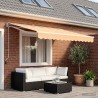 Auvent rétractable Sable 2,5 x 2 m Polyester et Aluminium 647192647192