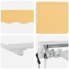 Auvent rétractable Sable 2,5 x 2 m Polyester et Aluminium 647192647192