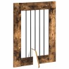 Porte de chien pliable avec supports 4 pcs Chêne fumé 241 cm 647194647194