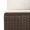 Salon de jardin 8 pcs avec coussins marron résine tressée 647212647212