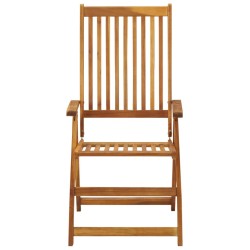 Chaises pliables de jardin lot de 6 avec coussins Bois d'acacia 647214647214