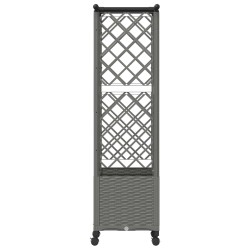 Lit Élevé avec Treillis et Toit Gris clair 124,5 x 40 x 142 cm 647223647223