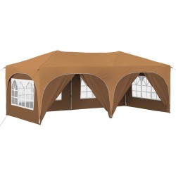Tente de fête pop-up 575 x 288 x 245 cm Beige Tissu Oxford 647226647226