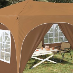 Tente de fête pop-up 575 x 288 x 245 cm Beige Tissu Oxford 647226647226