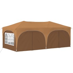 Tente de fête pop-up 575 x 288 x 245 cm Beige Tissu Oxford 647226647226