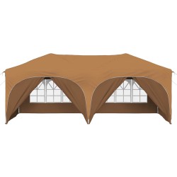 Tente de fête pop-up 575 x 288 x 245 cm Beige Tissu Oxford 647226647226