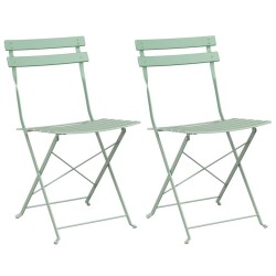 Chaise de jardin pliante 2 pcs Menthe claire 42 x 46 x 82cm 647228647228