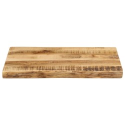 Dessus de table bord vivant 50x40x2,5 cm bois de manguier brut 647233647233