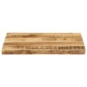 Dessus de table bord vivant 50x40x2,5 cm bois de manguier brut 647233647233