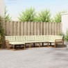 Ensemble de canapés d'extérieur 7 pcs Naturel et Crème 647235647235