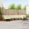 Ensemble de canapés d'extérieur 7 pcs Naturel et Crème 647236647236