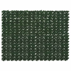 Écran de balcon avec feuilles Vert foncé 200 x 150 cm 647241647241